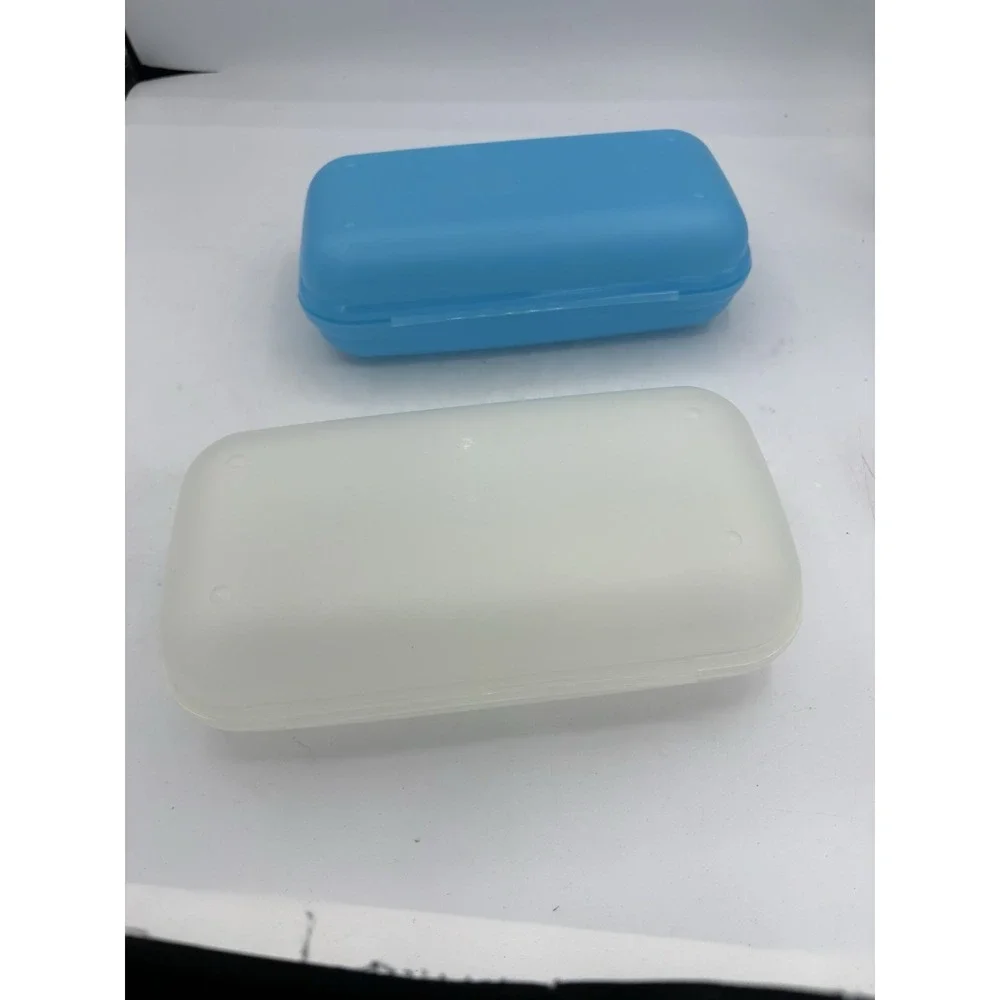 Tupperware Lunch Containers Maxi Twin To Go Oyster Case Pencil Box Lot of‎ 2